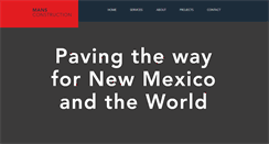 Desktop Screenshot of mansconstruction.com